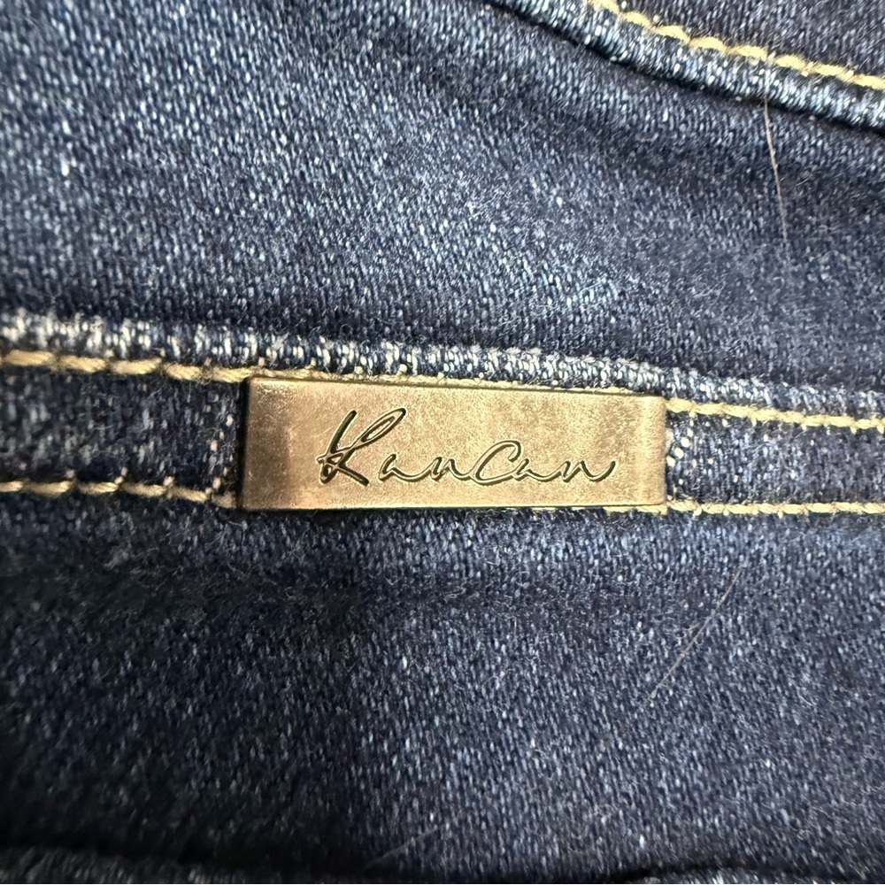 KanCan from Maurice’s size 31 Dark Blue Skinny Jeans distressed knees - Picture 10 of 10